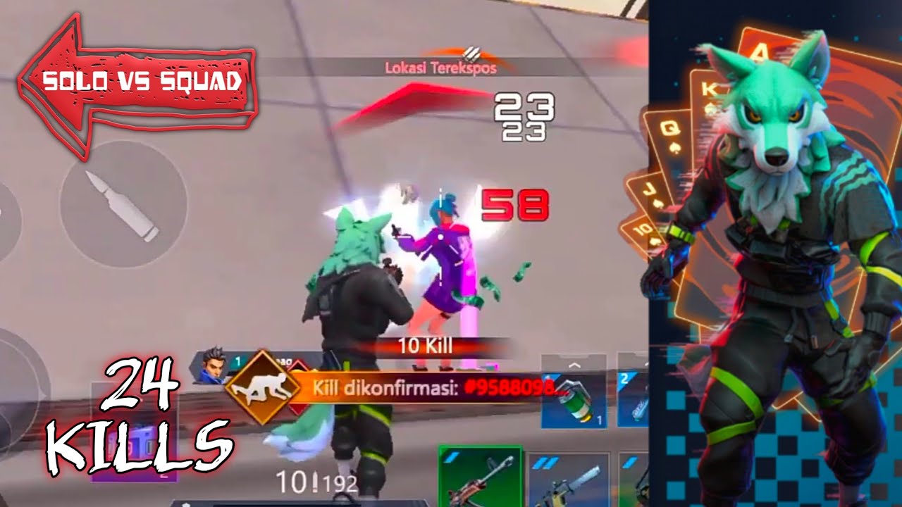 Gameplay pertamaku! Omega Legends gameplay Solo vs Squad 24 Kills | Specter - Spirit Wolf