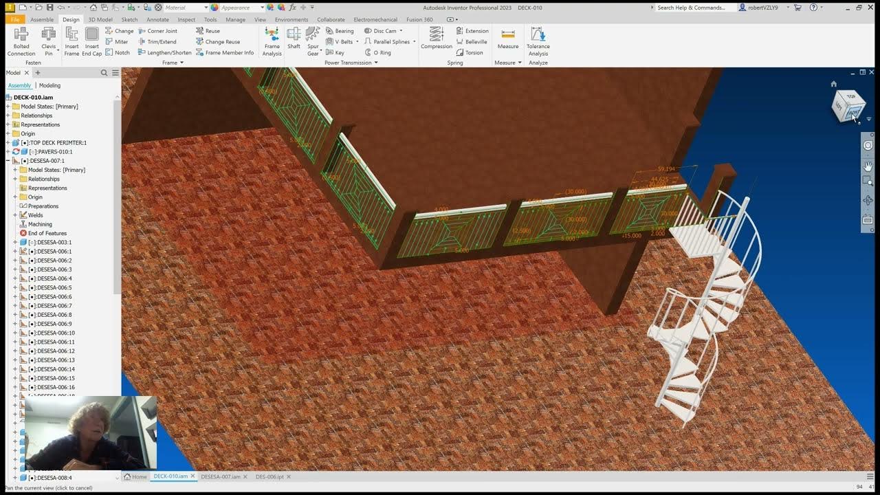 Inventor designing utilizing the frame generator environment. YouTube