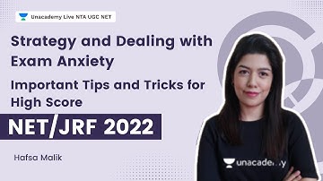Strategy and Dealing with Exam Anxiety | Important Tips and Tricks for NET/JRF 2022 | Hafsa Malik
