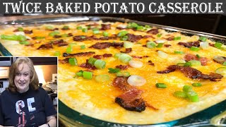 TWICE BAKED POTATO CASSEROLE | A Delicious Side Dish Perfect for Any Occasion