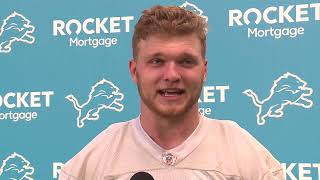 Aidan Hutchinson says Lions hitting harder than other teams in rookie camp, happy to be in Detroit