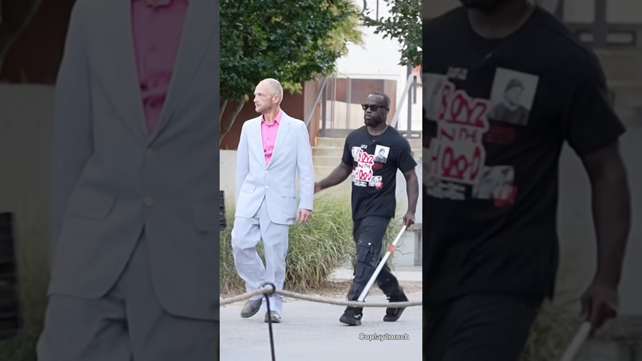 blind man social experiment in Atlanta  @whitedolemite #shorts