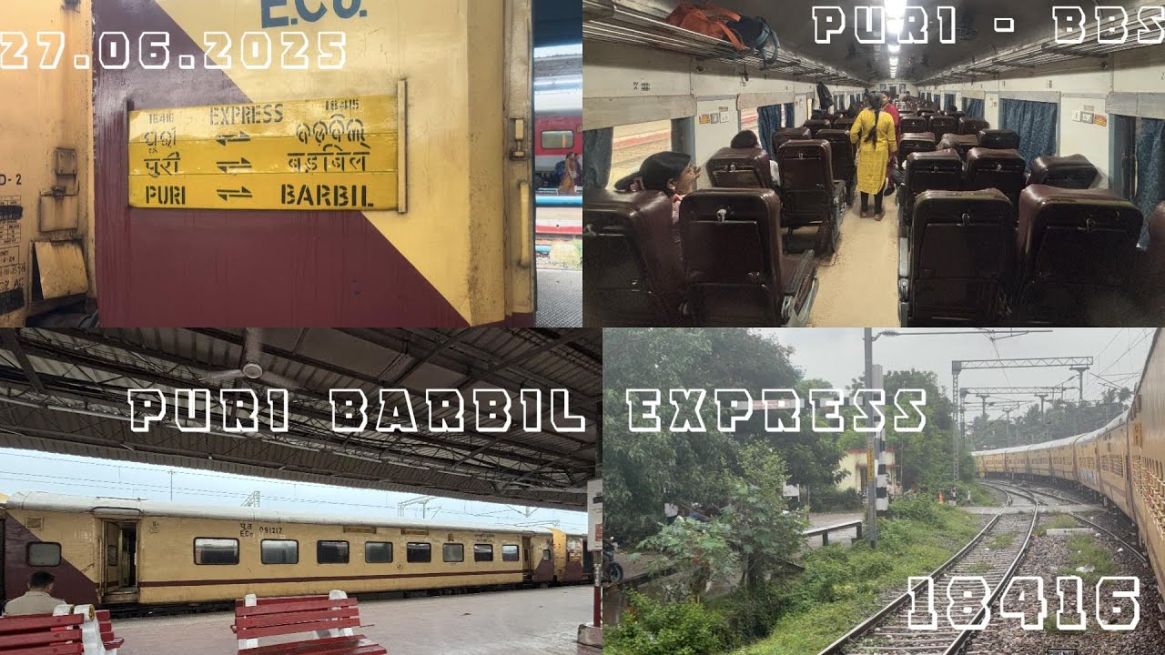 18416 : PURI BARBIL EXPRESS :  PURI - BBS : TRAIN JOURNEY