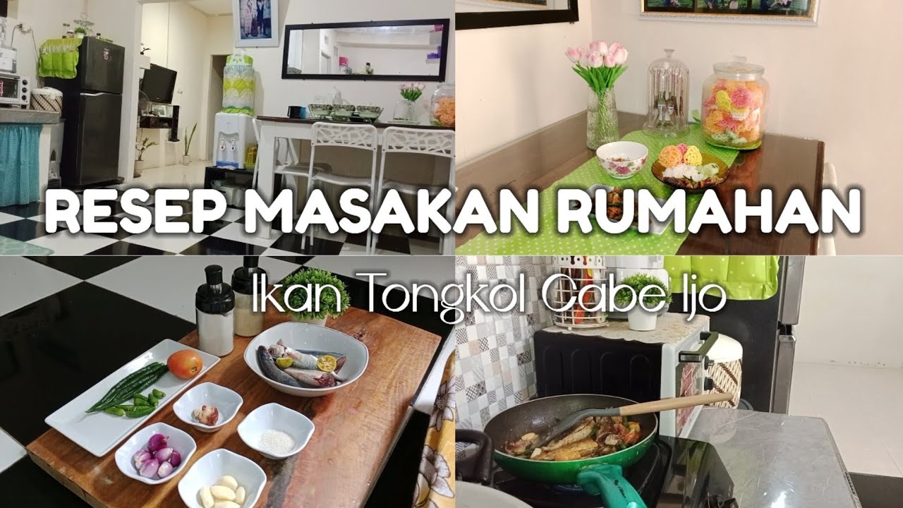 Rutinitas Irt Memasak ikan tongkol cabe ijo dan Membersihkan Rumah 01 #dailyvlog #resepgampang