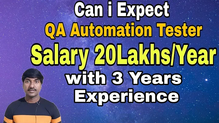 What is the QA Automation Tester Salary  with 3 Years of Experience | SDET Salary |  #byluckysir