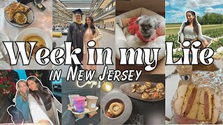 WEEK IN MY LIFE IN NEW JERSEY 🍓🌷☀️  (brothers college graduation, strawberry picking, etc.)