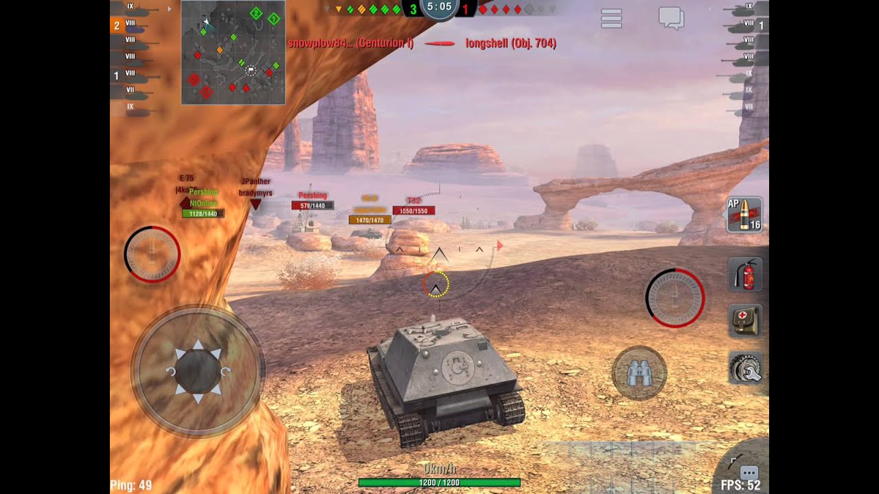 wotblitz Ferdinand 5 Kills Rank 3
