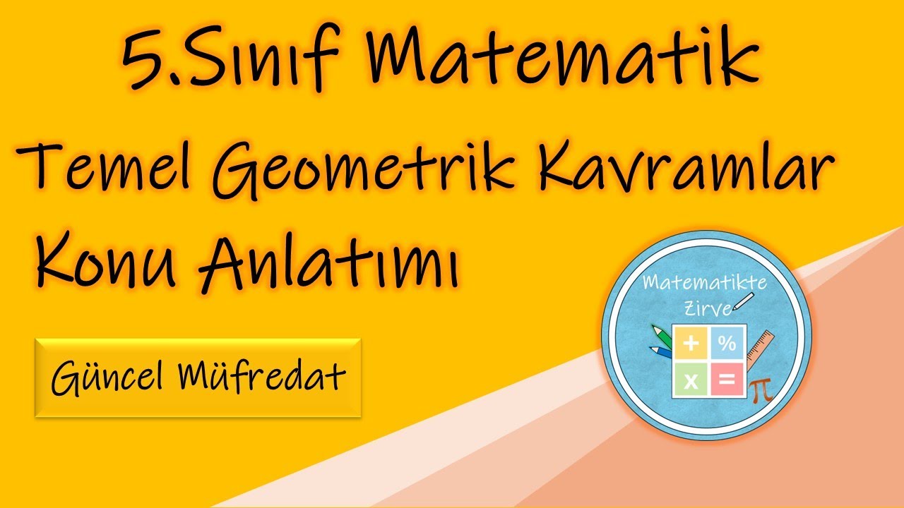 5.Sınıf Matematik | Temel Geometrik Kavramlar Konu Anlatımı | Güncel Müfredat