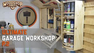 Maximizing Garage Workshop Storage  Spray Paint and Chemical Cans