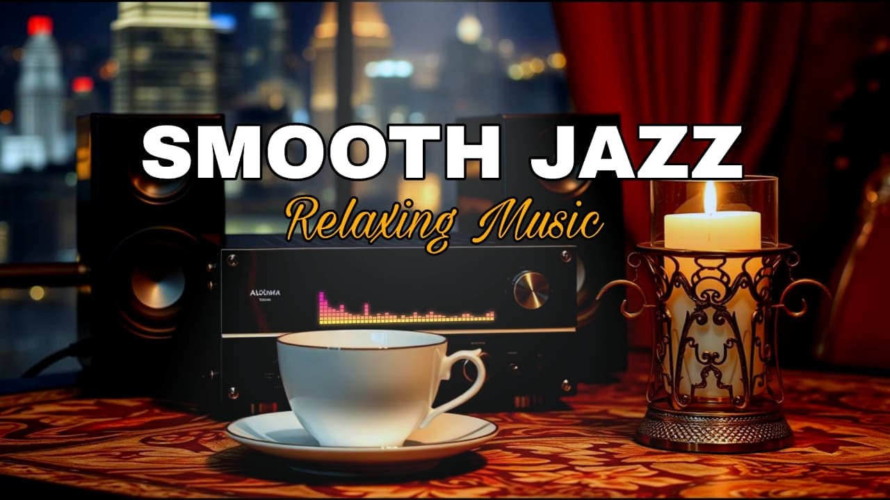 Smooth Jazz Relaxing Music ☕ Cozy Night Vibes for Lounge, Café & Study