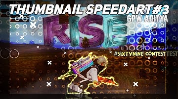 Thumbnail SPEEDART #3 | First time making 3D thumbnail | Android | GPW Aditya |