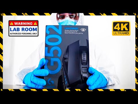 Logitech G502 Lightspeed Wireless Gaming Mouse Unboxing - ASMR