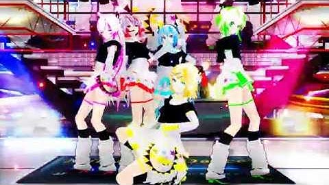 【MMD】Carry Me Off_ Pop Raver Miku, Teto, Gumi, Luka, Rin