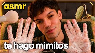ASMR ESPAÑOL 😴 MIMOS Y MASAJES EN TU CARITA   MOUTH SOUNDS PARA DORMIR