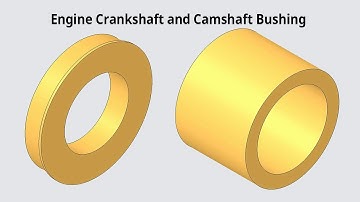 Engine Crankshaft and Camshaft Bushing || Creo Parametric Tutorial