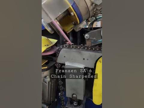 Chainsaw chain sharpener- Franzen SA6 #shorts #chainsaw #machine - YouTube