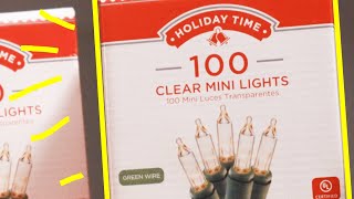 Putting up some Christmas Lights Outdoor (Walmart's Holiday Time Mini Lights $2.49)