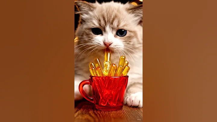 Video 11560791: persian cat eating, cat french