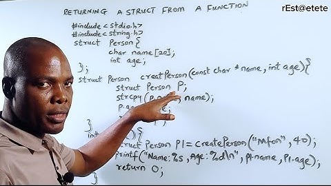 Understanding Struct Creation and Return in C. #education #everyone 