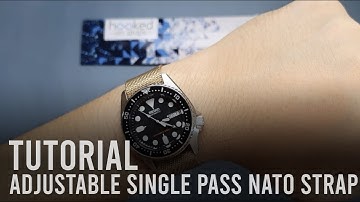 How to Install the Adjustable Single Pass Nato Strap - Tutorial