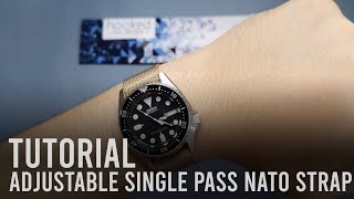 How to Install the Adjustable Single Pass Nato Strap - Tutorial