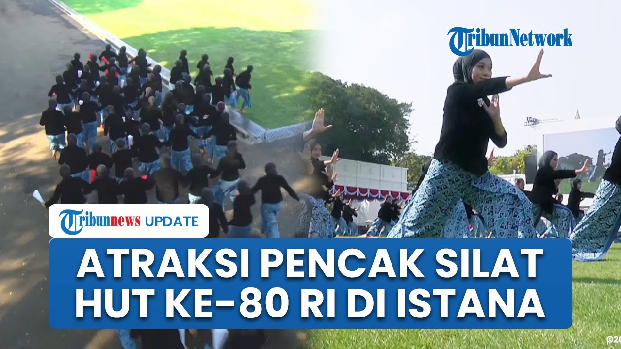 Atraksi Pencak Silat Putri dari IPSI Meriahkan Peringatan HUT ke-80 Kemerdekaan RI di Istana