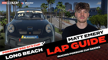 iRacing Lap Guide: Porsche 992 GT3 Cup at Long Beach