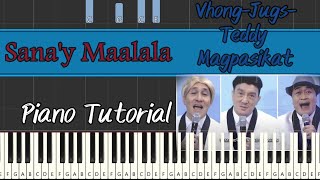 Video thumbnail of "Sana'y Maalala Nyo Kami (Team Vhong-Jugs-Teddy) Magpasikat 2023 | Harmony and Chords Piano Tutorial"