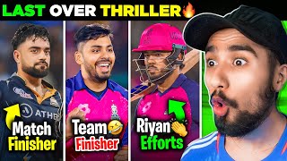 Maze Karadie! RASHID KHAN Last Over Finish 💀 | Riyan Parag 76 💔 | GT vs RR