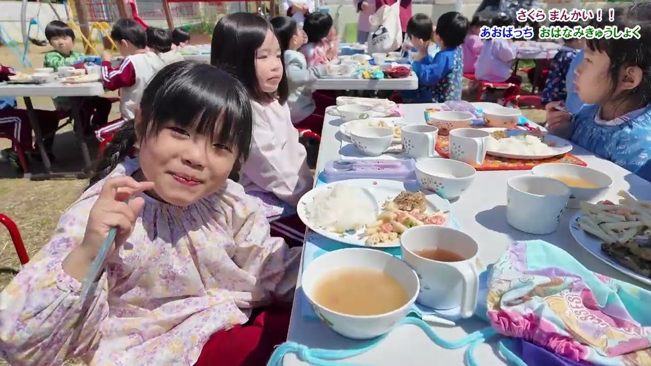 さくら まんかい！【あおばっち】おはなみきゅうしょく＼(^o^)／