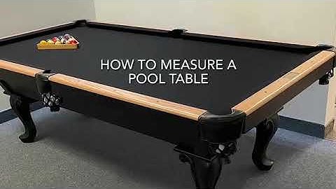 How to measure a pool table