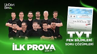 Üçdörtbeş Türki̇ye Geneli̇ Kurumsal Deneme İlk Prova Kasim 2025 - Fen Bi̇li̇mleri̇