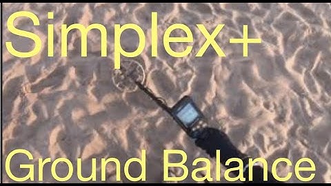 simplex+ nokta makro - ground balance on the beach