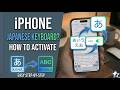 how to use japanese keyboard on iphone