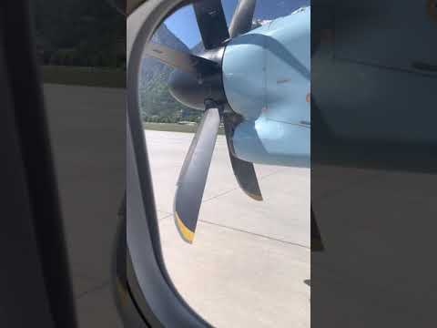 Sicherheitsansage des letzten Dash 8-400 Fluges von Austrian Airlines