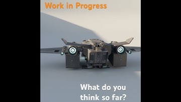 WIP of sci-fi spaceship in Blender #blender #scifi #3dmodeling