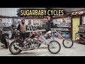 Sugarbaby cycles shop tour born free build and chopper parts