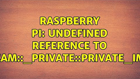 Raspberry Pi: Undefined reference to raspicam::_private::Private_Impl[...] (2 Solutions!!)