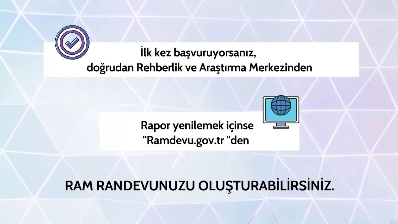 RAM'DAN ÖZEL EĞİTİM RAPORU ALMA SÜRECİ