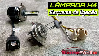 ☑ Esquema de Ligação Lâmpada H4