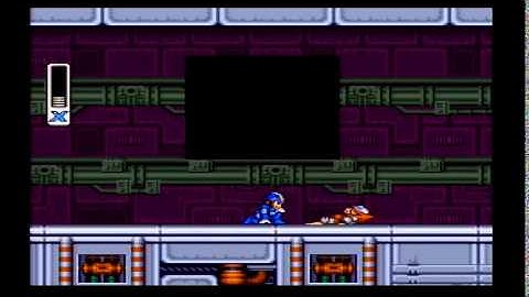 SNES Mega Man X Walkthrough, X-Buster Upgrade Only Part 6--Sigma Stage 1