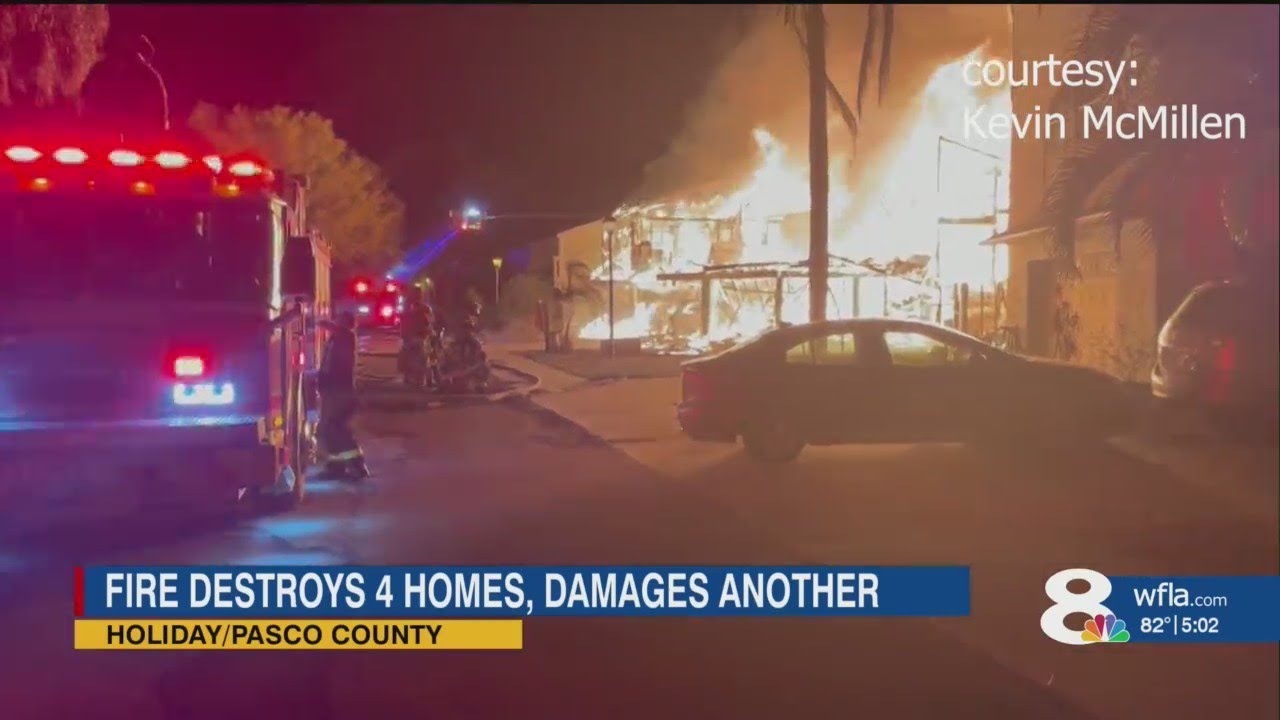 Officials investigating 'suspicious fire' in Holiday after 4 townhomes ...