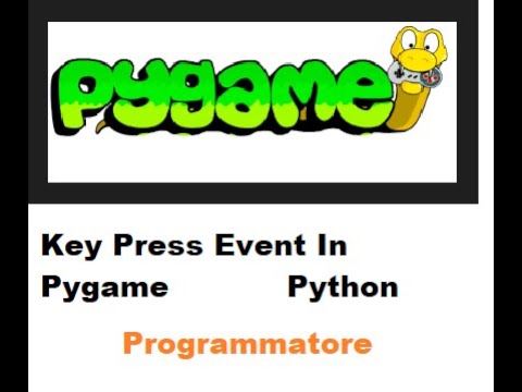 pygame key press