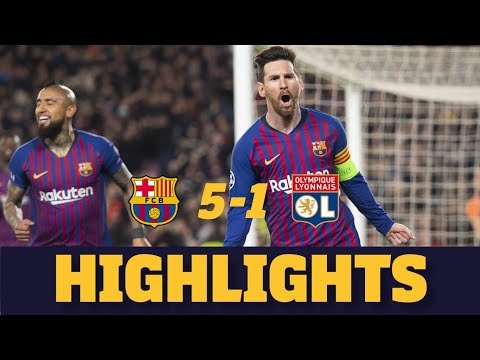 BARÇA 5-1 LYON | Match highlights