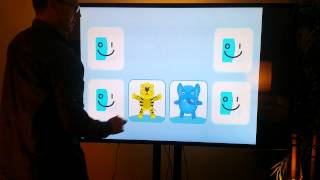 Celebrity Touchscreen Matching Game With Animations - 70" ELO Touch Screen Wealth