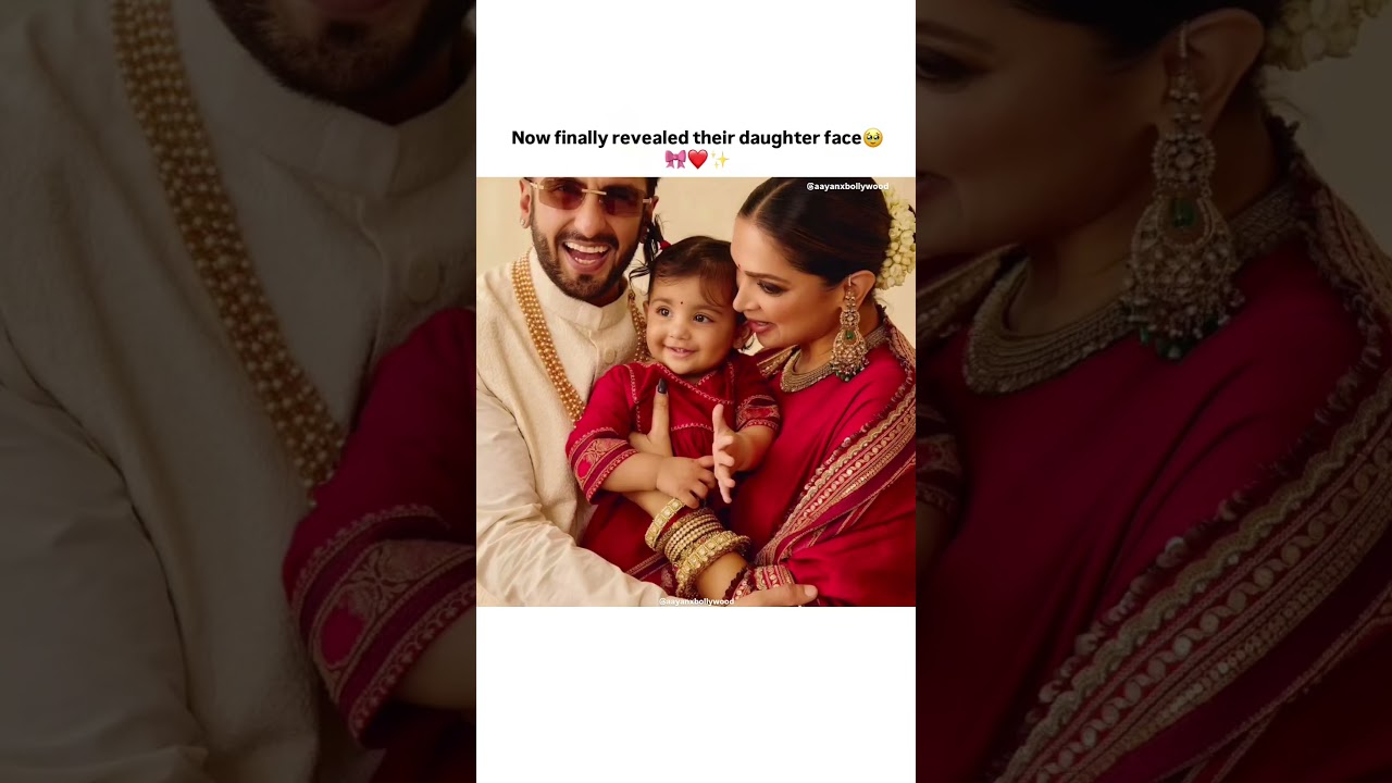 finally Deepika revealed her daughter face ❤️🥹🎀✨ 