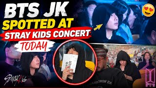 Live Bts Jungkook Spotted At Stray Kids Concert Today With Manager Bts Jungkook Seen Today