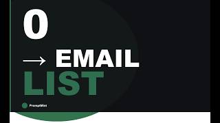 How to Build an Email List from Zero (Free Method 2026)