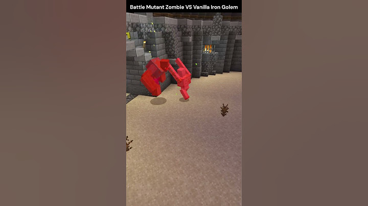 Battle Mutant Zombie VS. Vanilla Iron Golem