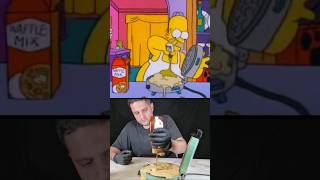 How To Make Homer's Moon Waffles #shorts